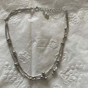 Ankle bracelet in silver..